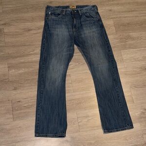 Wrangler Men's Dark Blue Straight Jeans